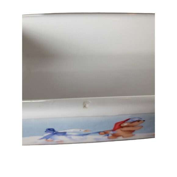 Vintage 1988 House of Lloyd Christmas Cracker Tray Bears And Geese - Picture 6 of 8